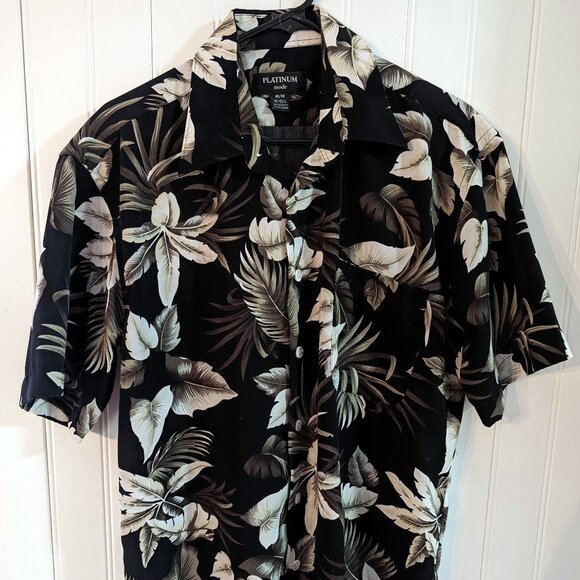 PLATINUM MODE Mens Hawaiian Short Sleeve - Picture 1 of 5